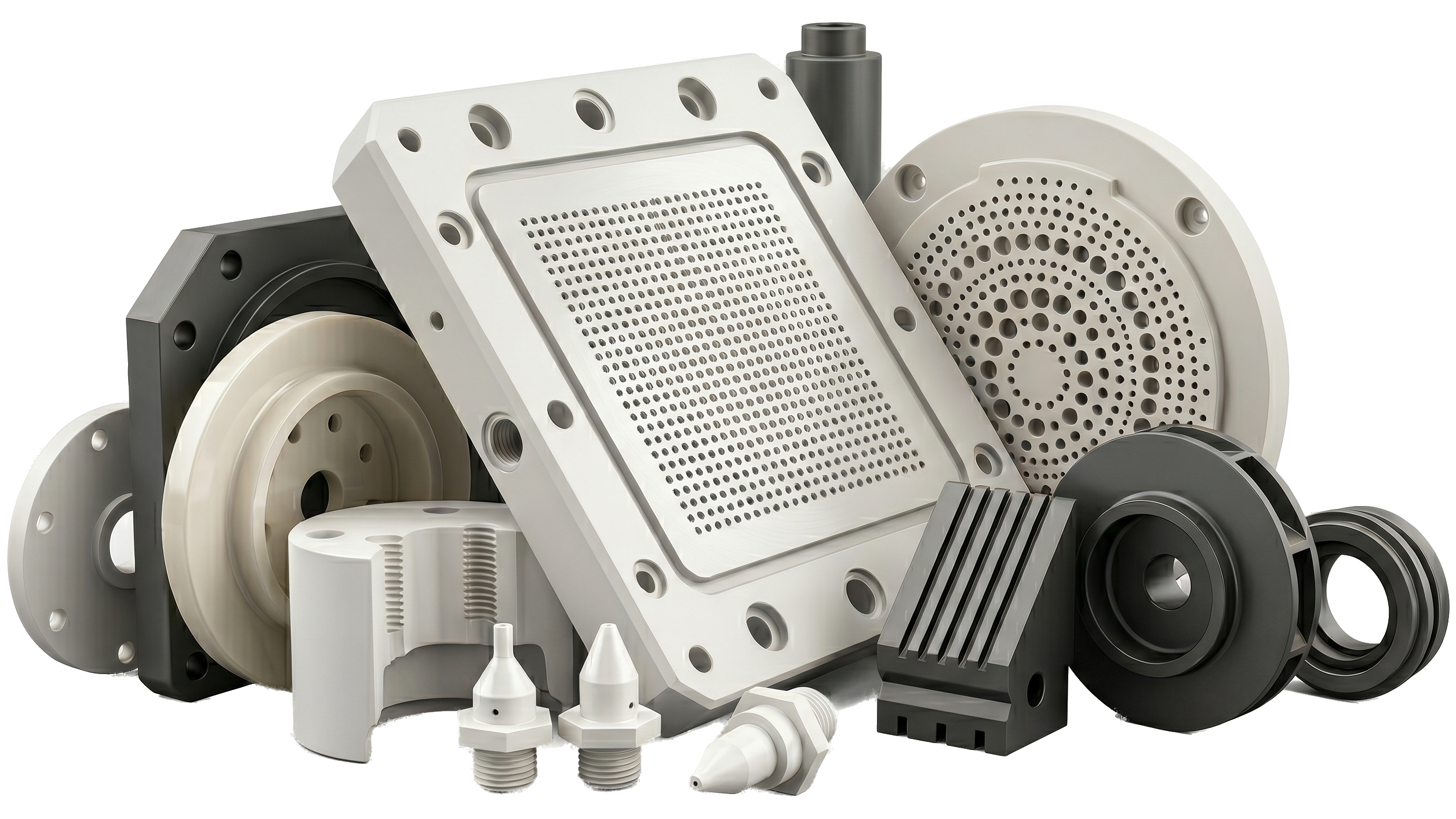 Precision machined advanced ceramic components
